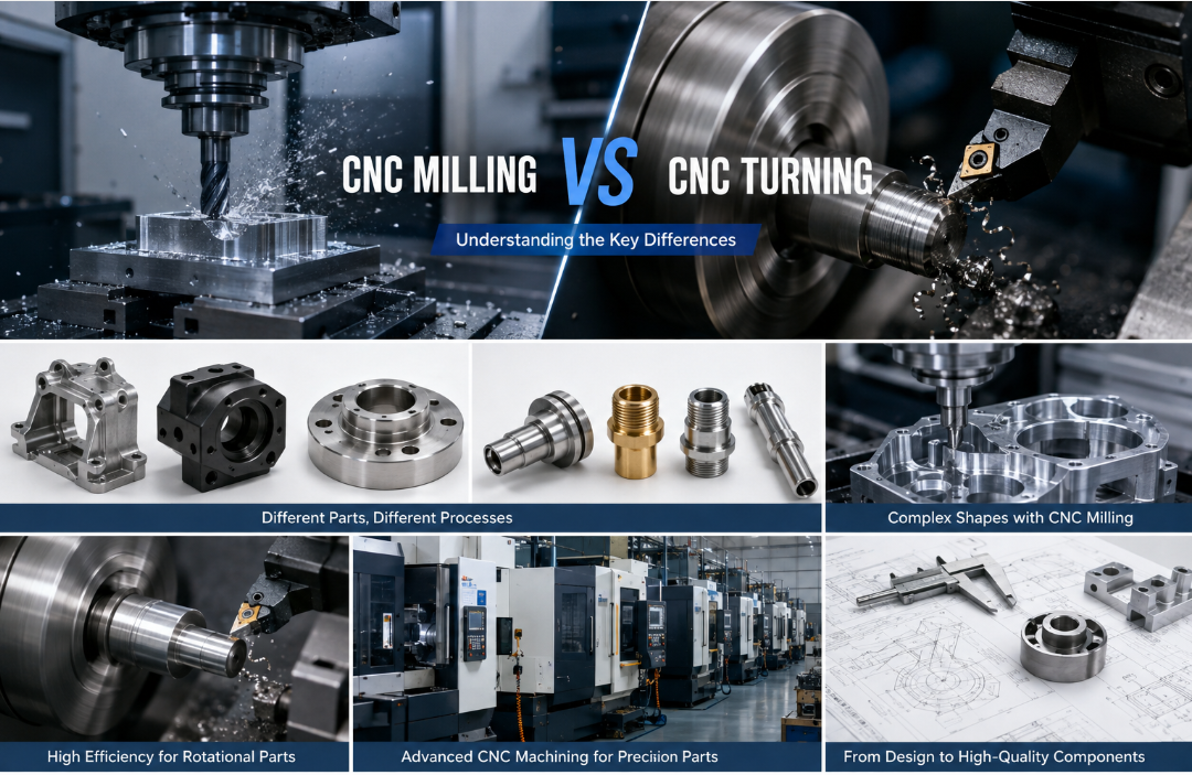 Quali sono le differenze tra fresatura CNC e tornitura CNC?